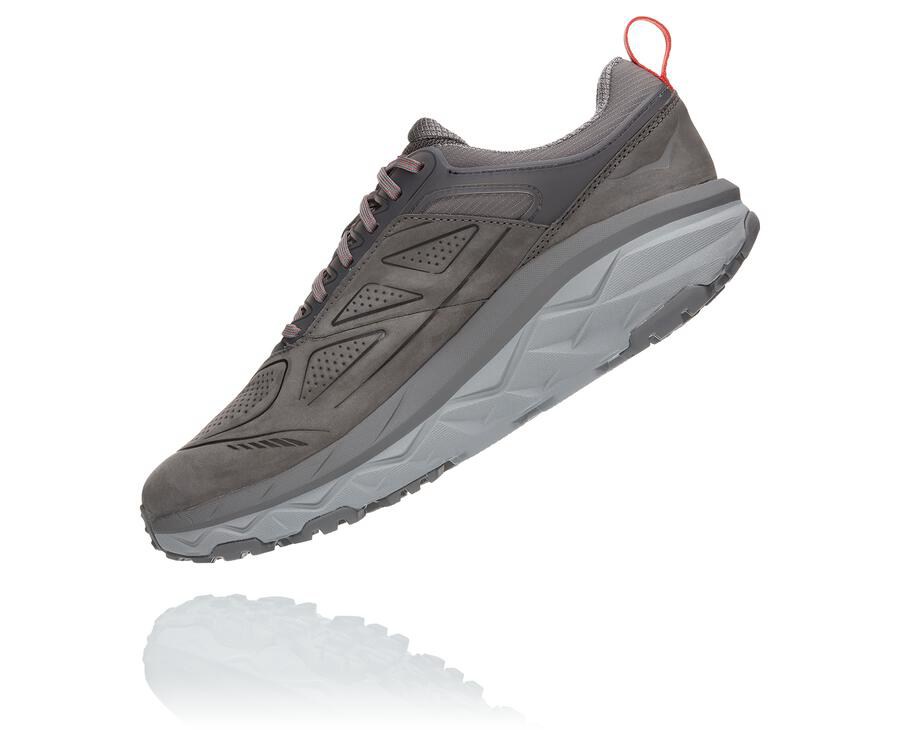 Hoka Australia One One Challenger Low GORE-TEX - Mens Trail Shoes Grey - UIEDN-9743